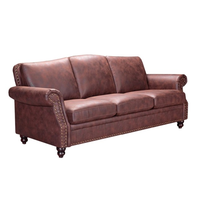 sofa-sillon-3-cuerpos-nubuck-con-tachas-chocolate